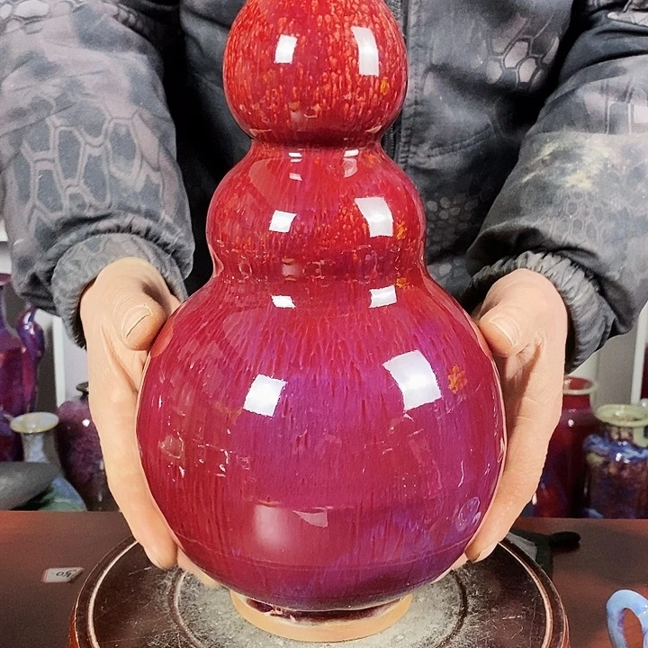 古***家尚峰钧窑作品摆件