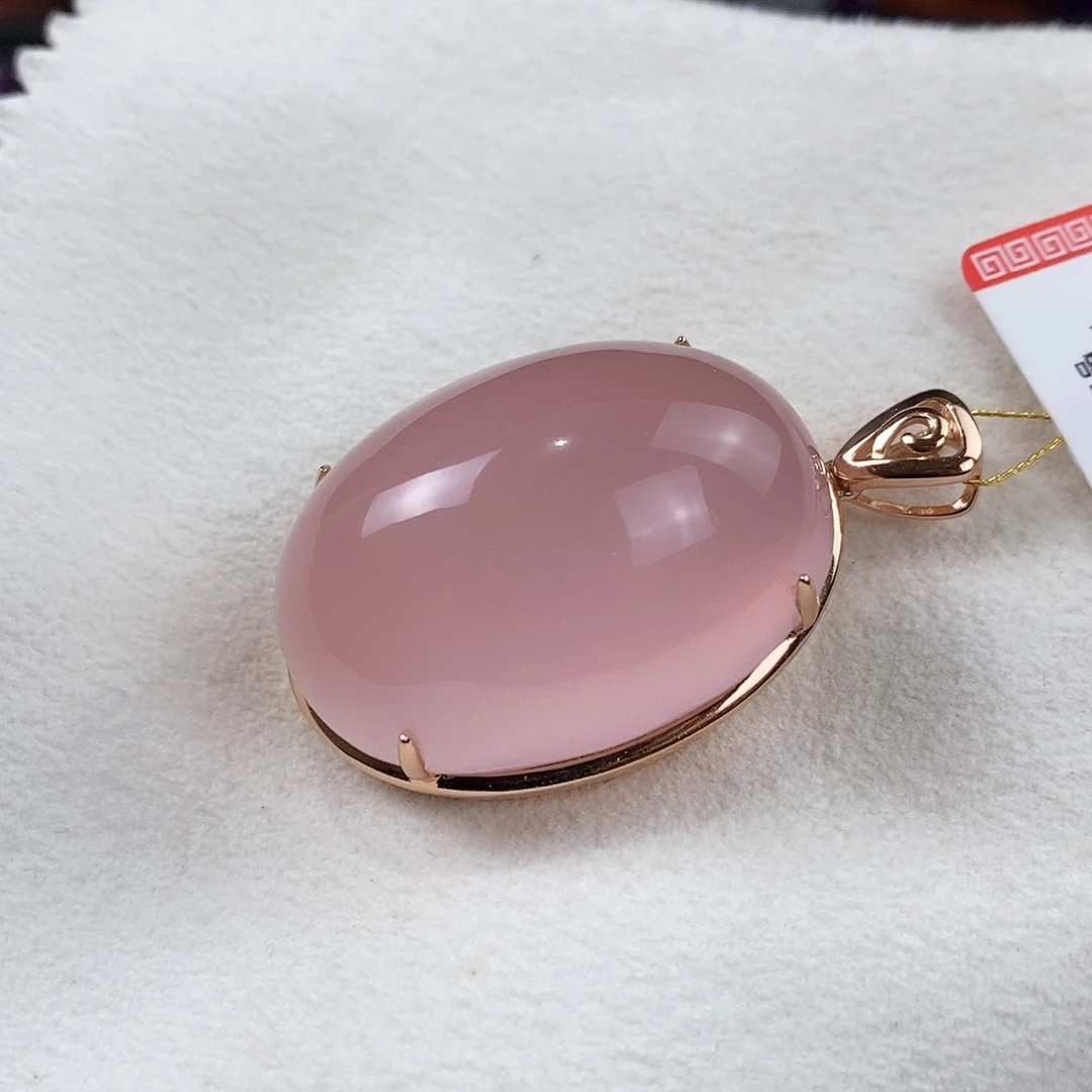 水晶吊坠(赠链)银S925镶嵌天然