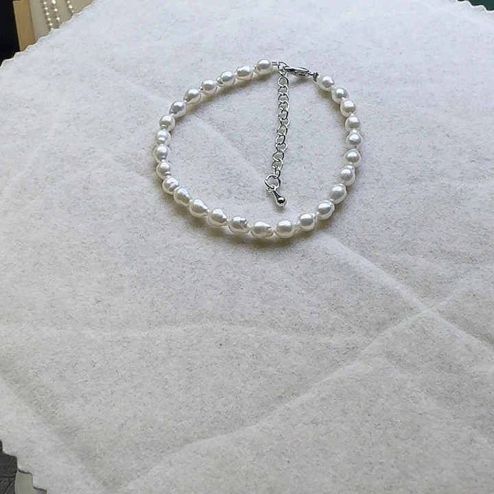 淡水珍珠项链的手链是戒指银S925镶嵌