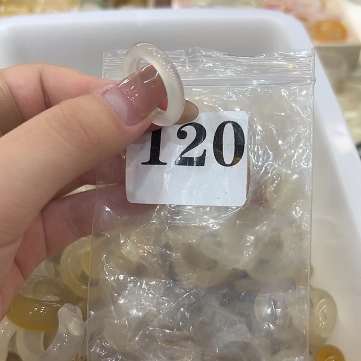 合金戒指玛瑙/玉髓120港15