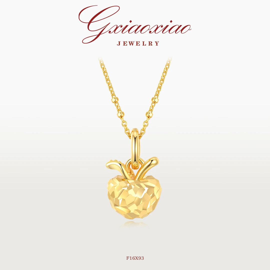 G XIAOXIAO 镀K金【平安果】气质简约百搭小苹果项链 F16X93