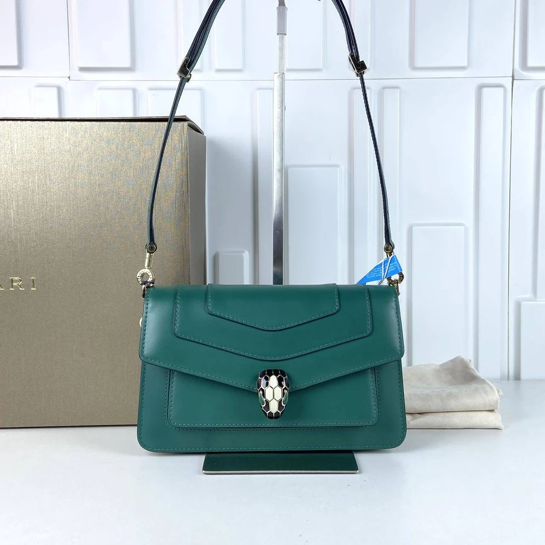 95新 BVLGARI/宝格丽 宝格丽蛇头斜挎包 CPMQ096