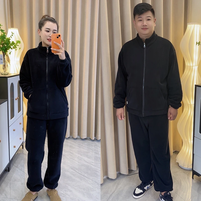 2024年新款秋季睡衣女士可外穿家居服开衫套装爆款加绒运动居家服