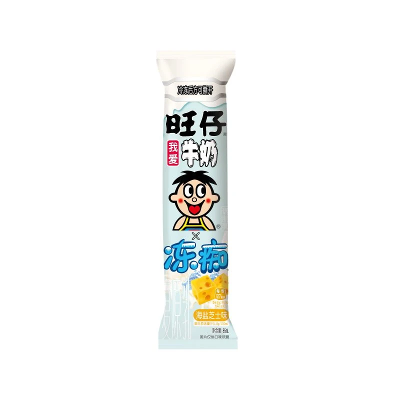 (同城小时达)旺仔冻痴 海盐芝士味复原乳 85ml/袋