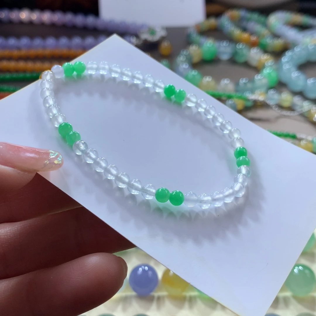 翡翠手链未镶嵌茅台白小米卡4