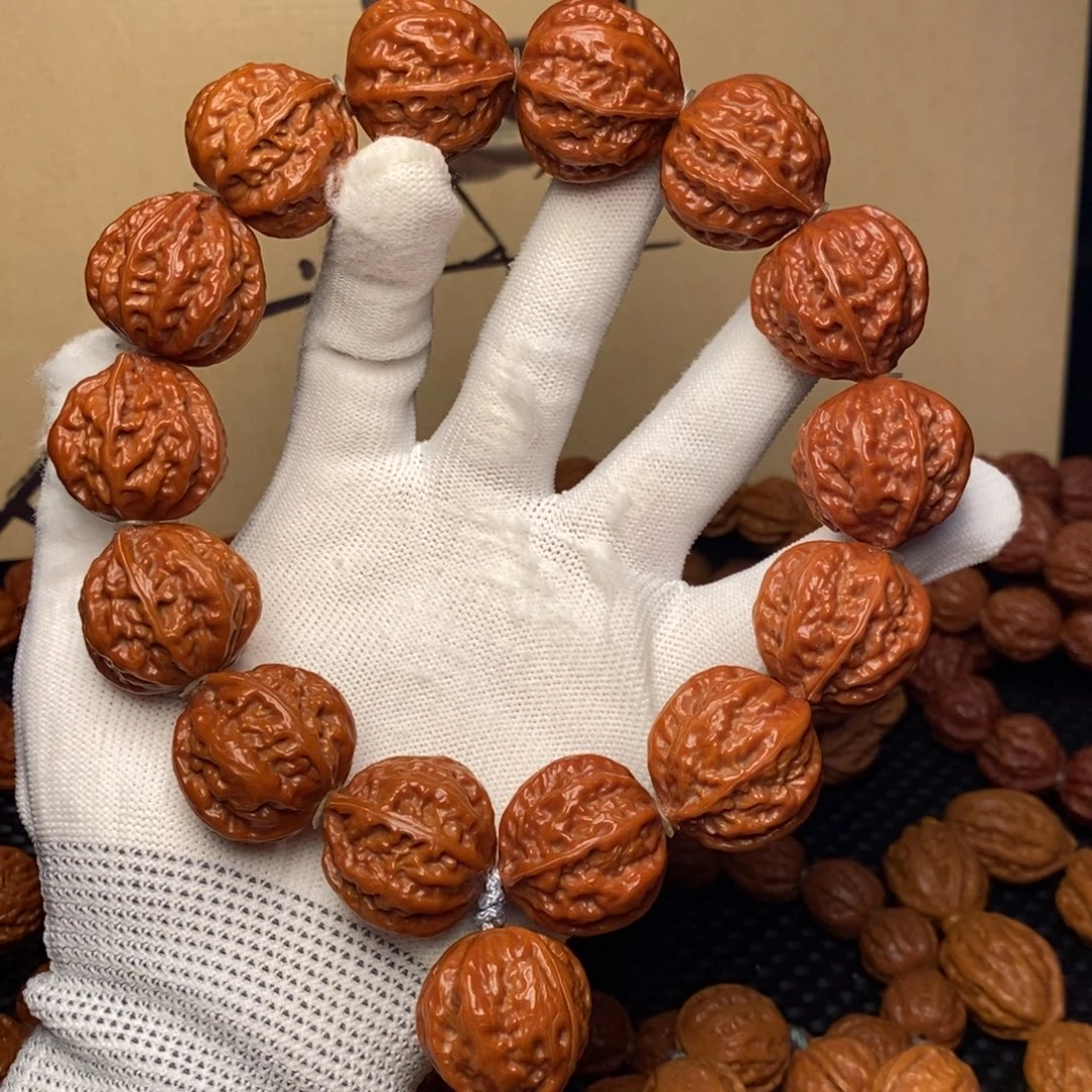 嘉***.吊坠文玩核桃八棱龙脊背手持