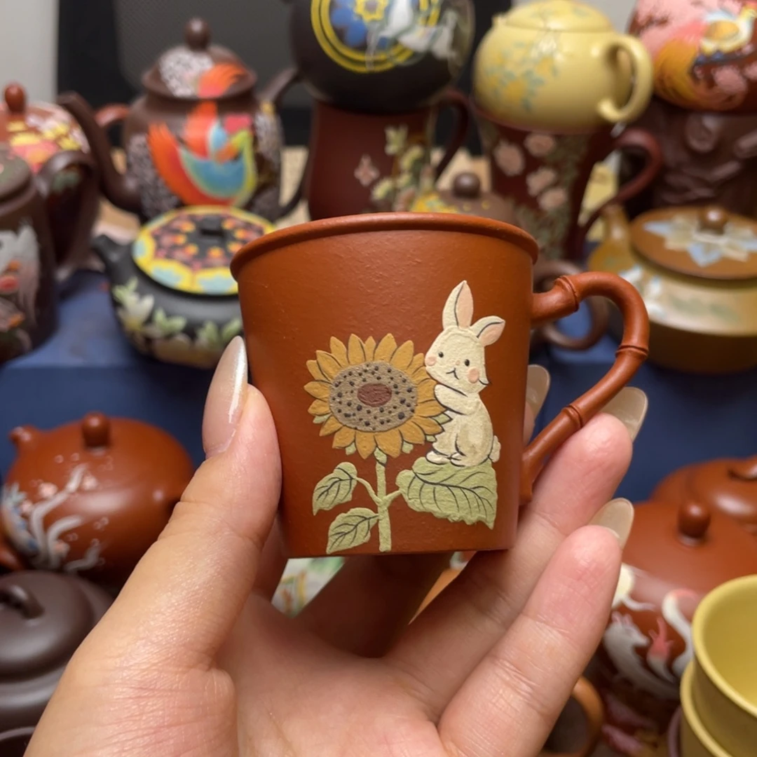 茶杯紫泥紫砂主人杯80cc