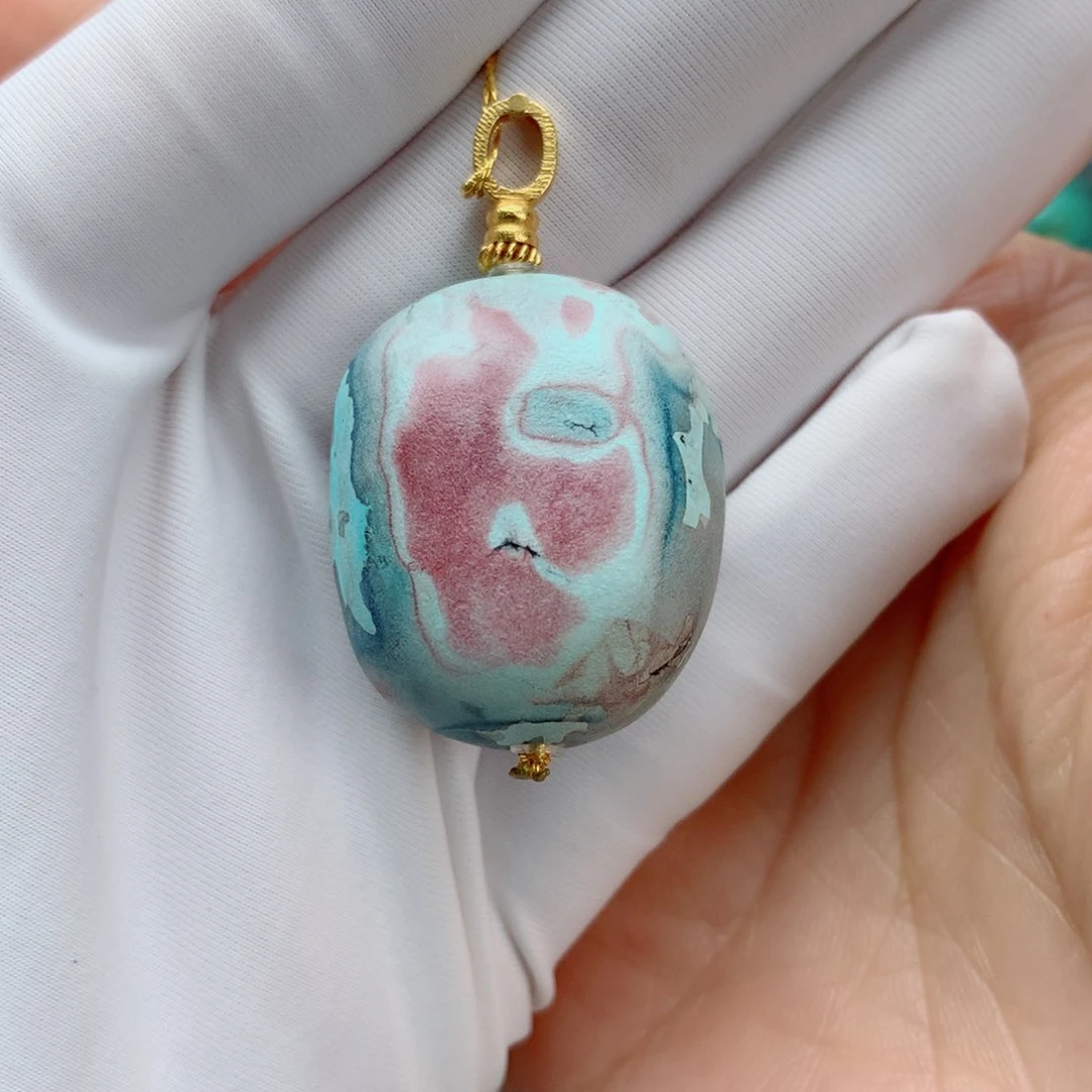 绿松石其他18K金镶嵌