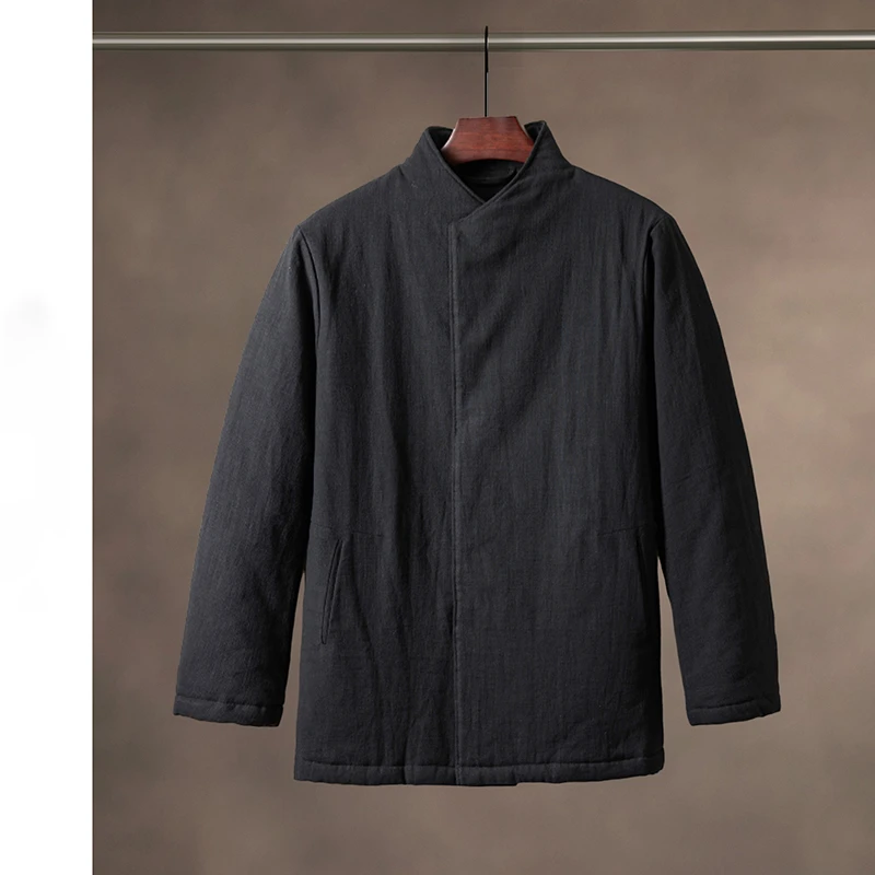 复古文艺 中国风男装唐装棉衣 新中式穿搭 禅意 秋冬老式棉袄外套