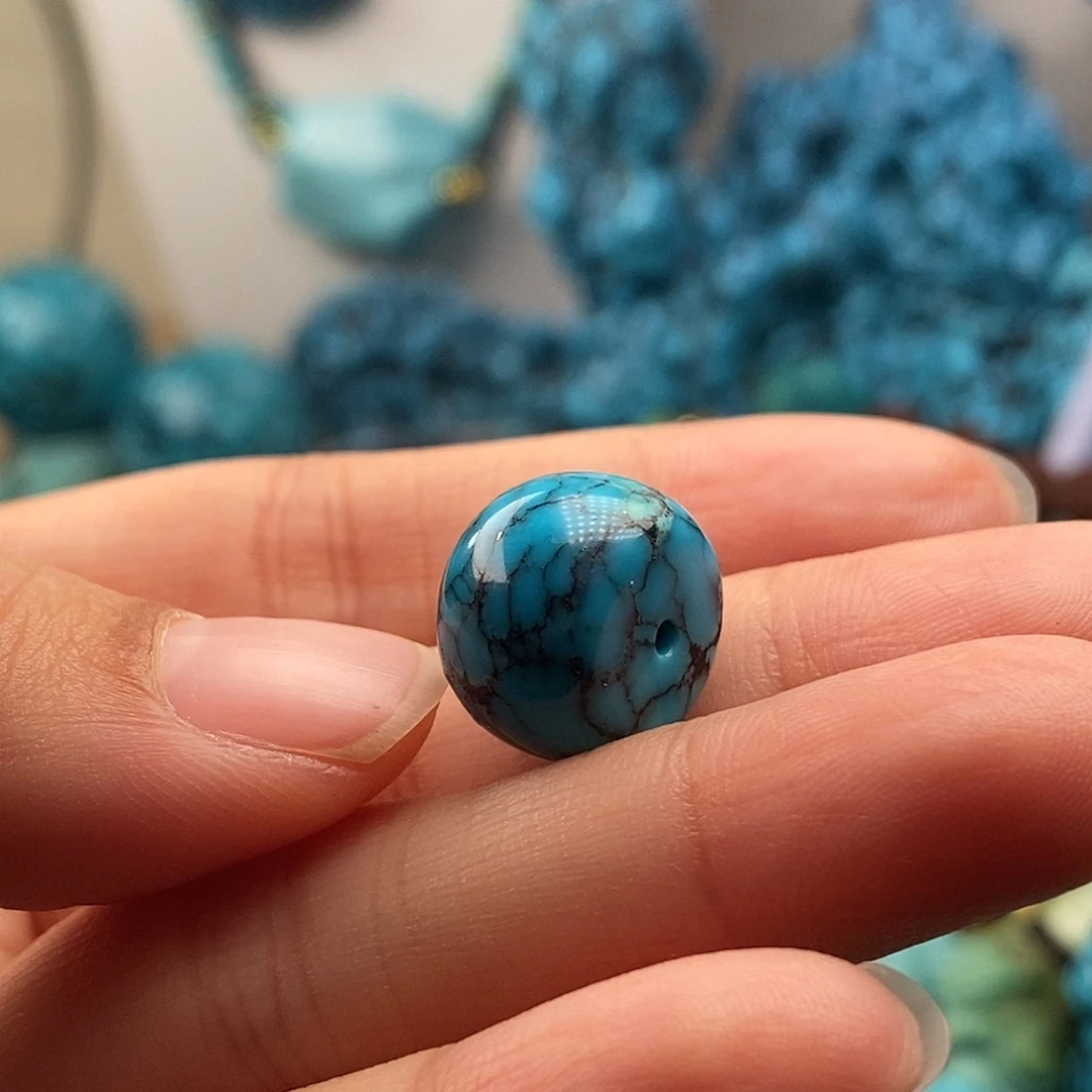 绿松石银S925镶嵌珠宝半成品