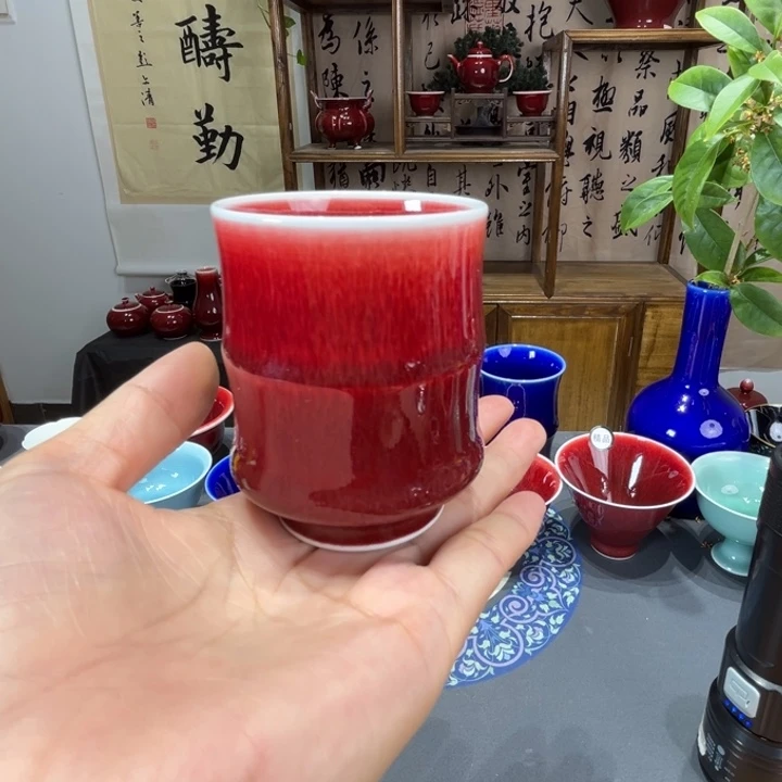 景德镇浅行窑竹节杯