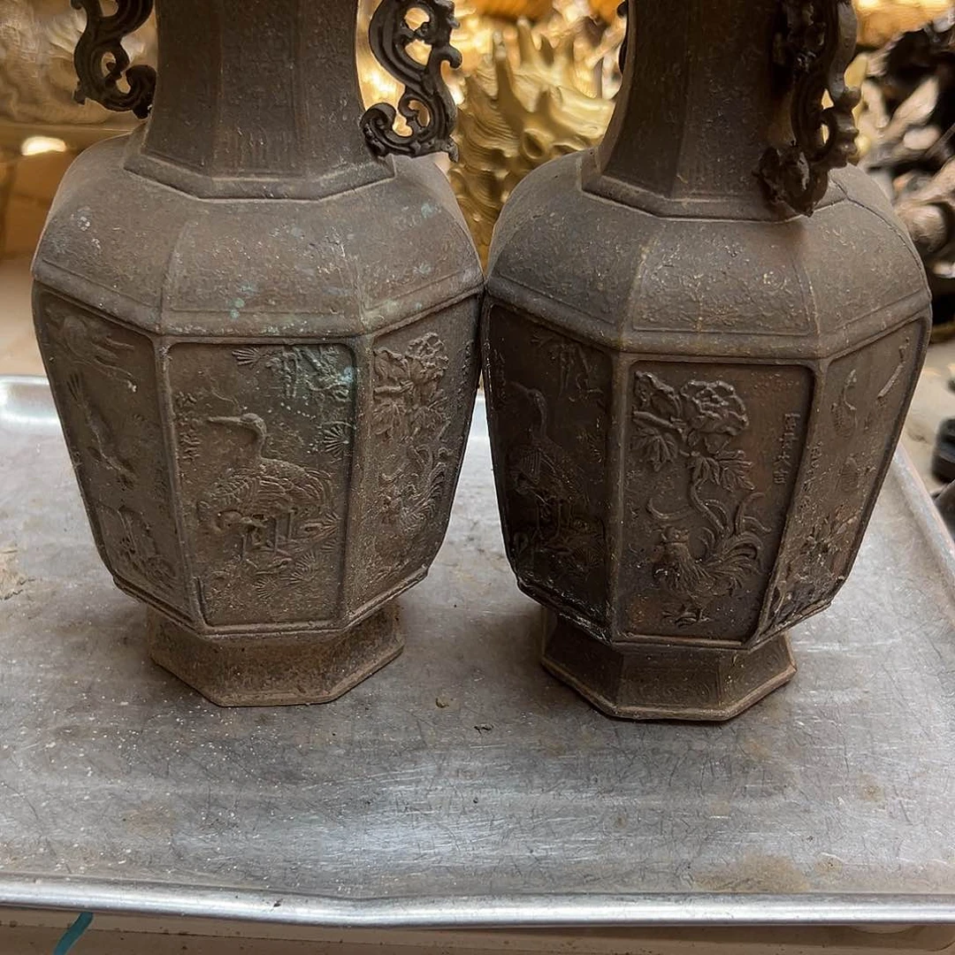 黄铜摆件，文房摆件工艺品张****师