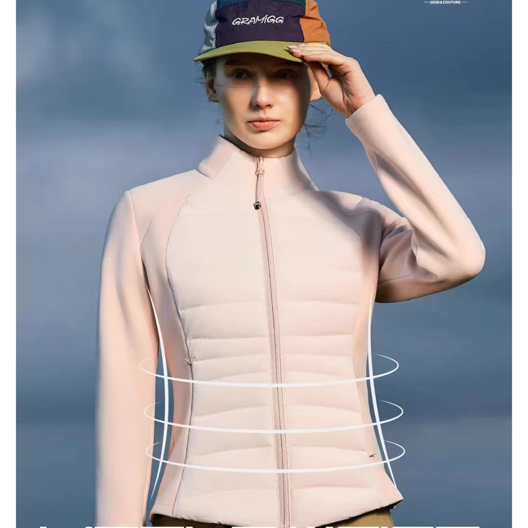 新款花姐同款闪电腰亲子款羽绒服5626