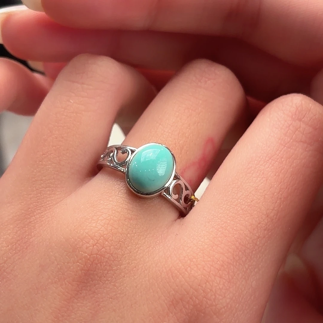 绿松石银S925镶嵌颈饰