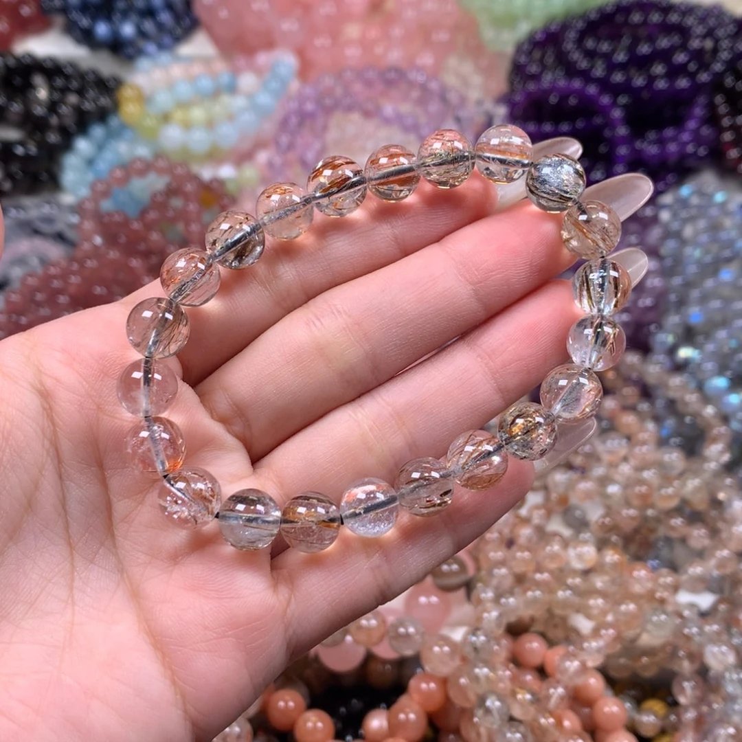 水晶未镶嵌手链黑金超卡9