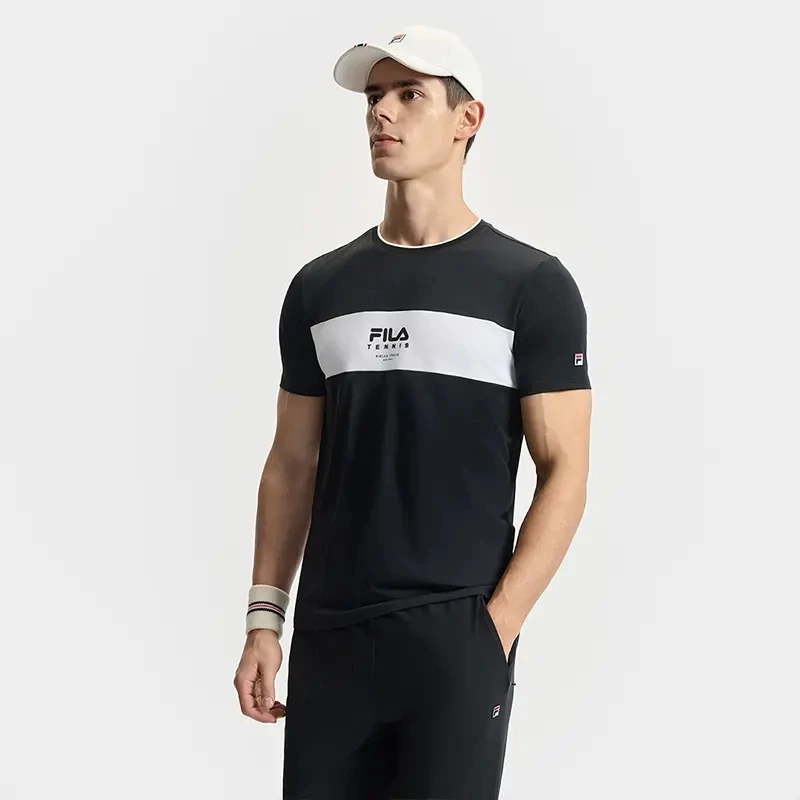 Fila/斐乐夏季男士【网球运动】户外舒适透气针织短袖A11M523105F
