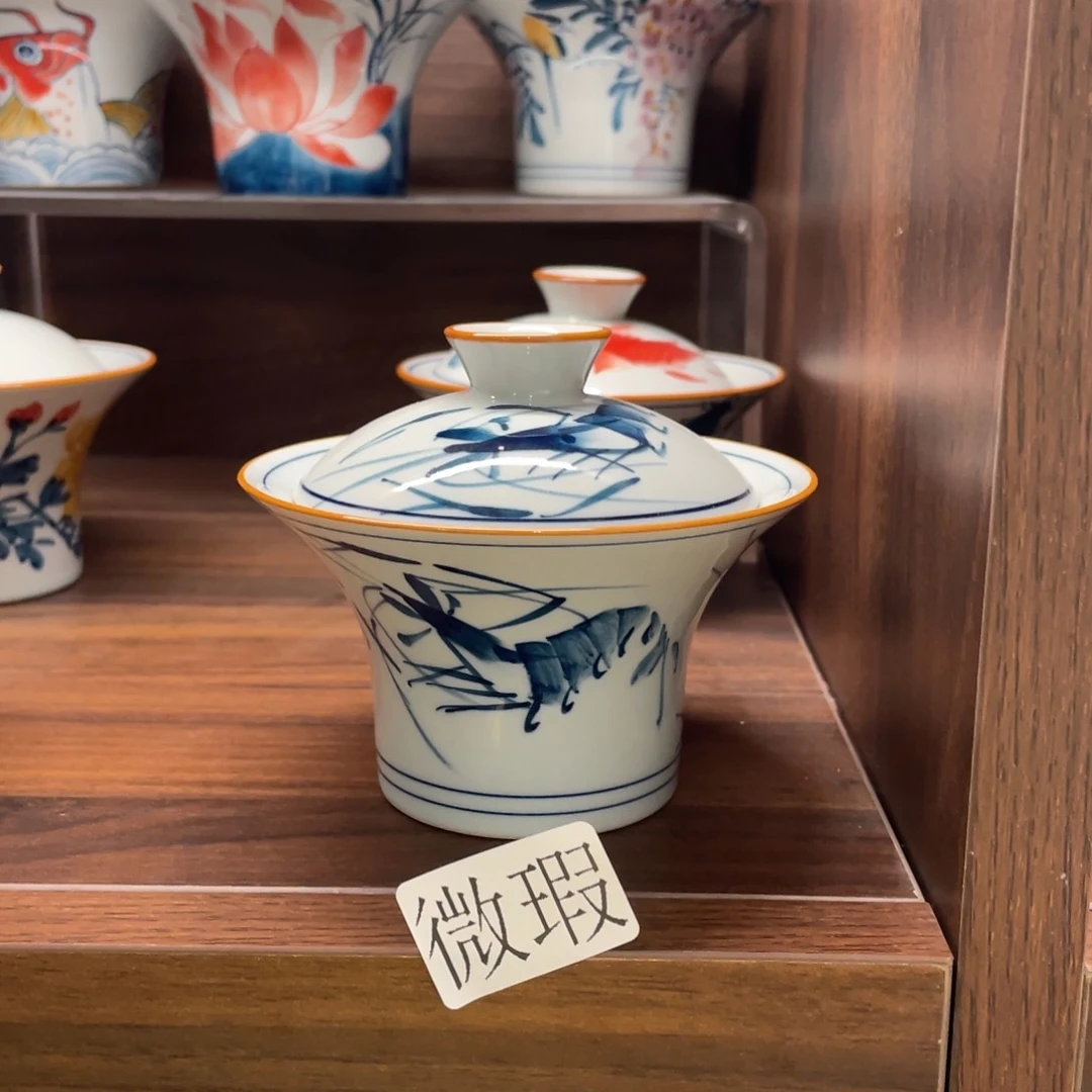 微瑕釉下彩纯手绘