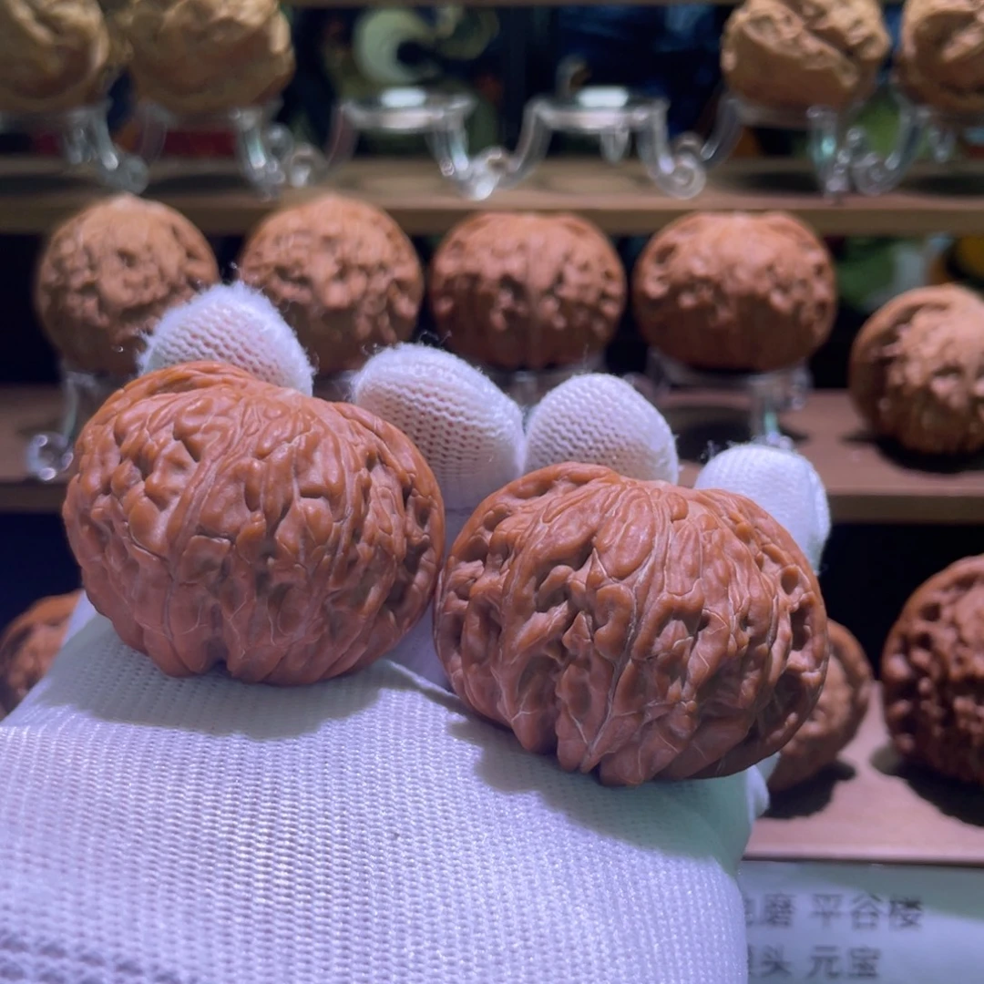 蟹***儿吊坠文玩核桃全品正磨