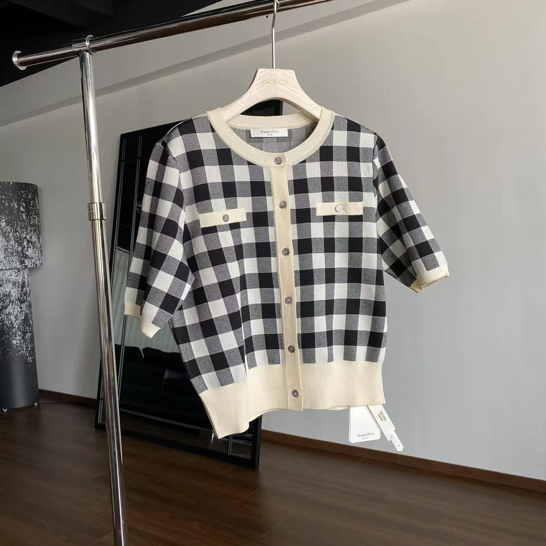 MNFK 醋酸针织开衫 WT0998