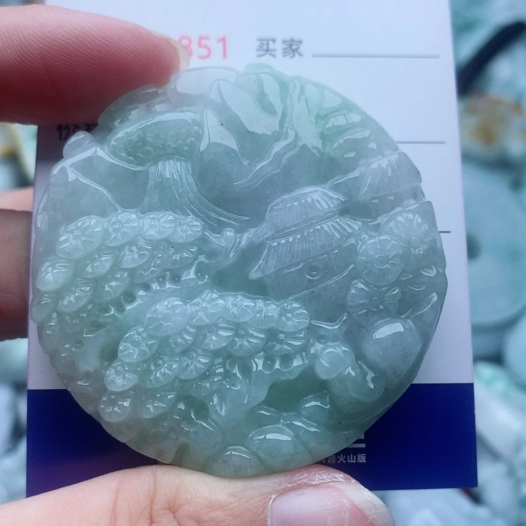 翡翠未镶嵌吊坠(不含链)