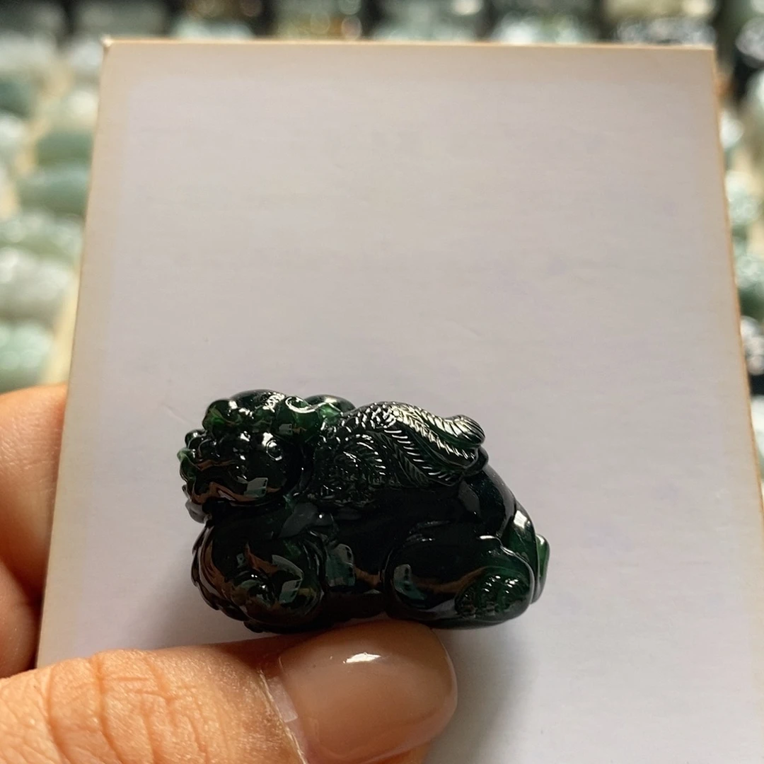 颈饰未镶嵌翡翠天然翡翠貔貅吊坠