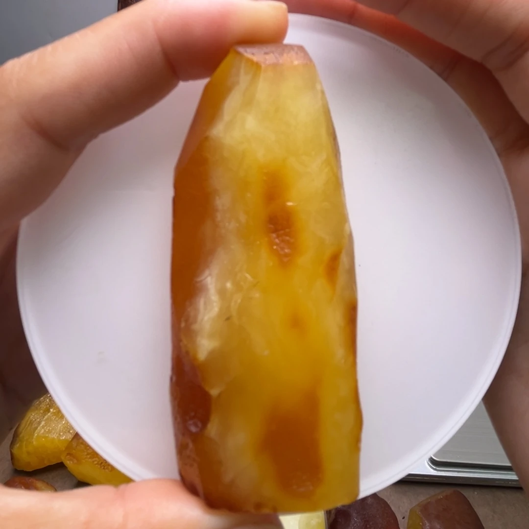 定制琥珀未镶嵌琥珀蜜蜡原石定制有瑕