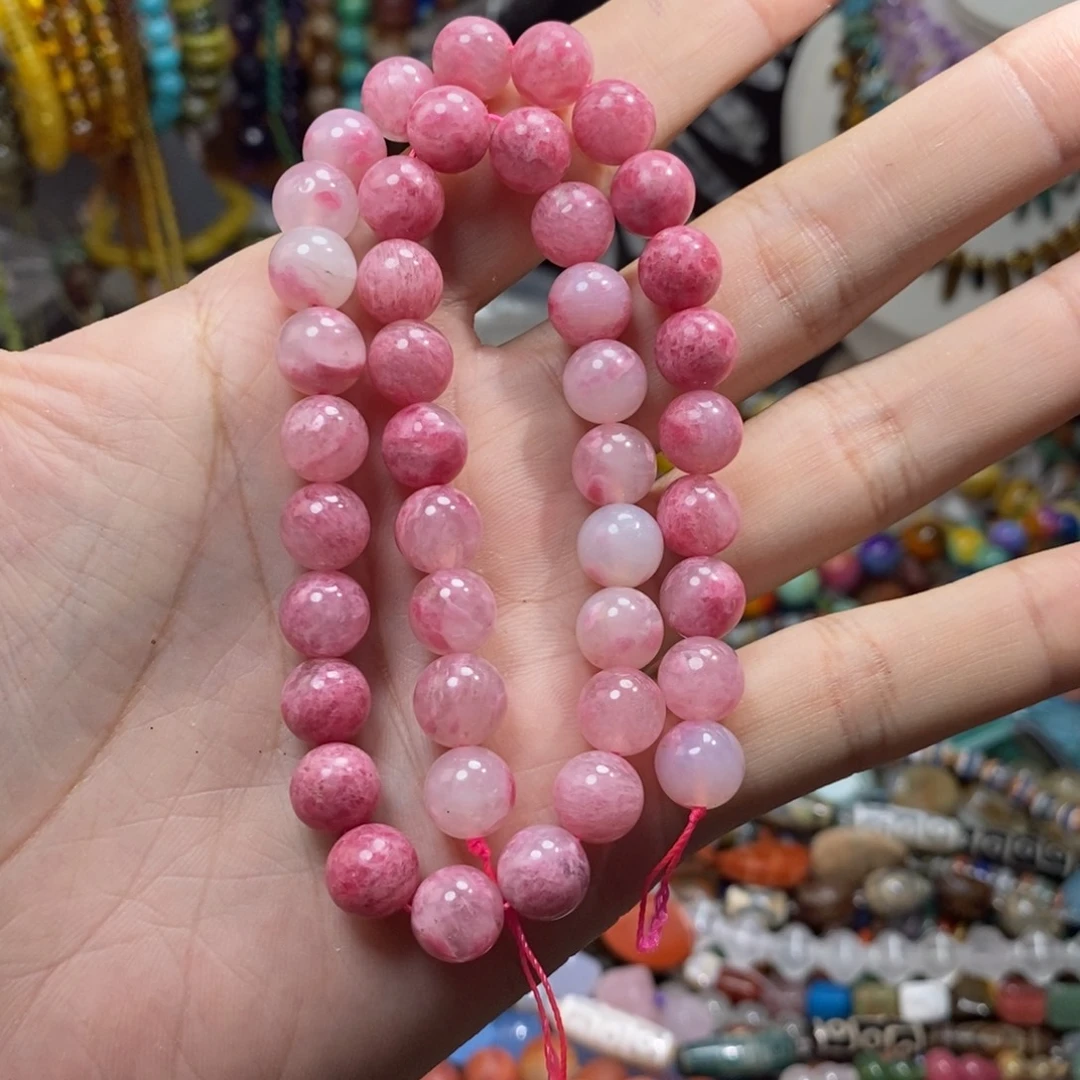 未镶嵌，樱花雨10mm，石英质玉