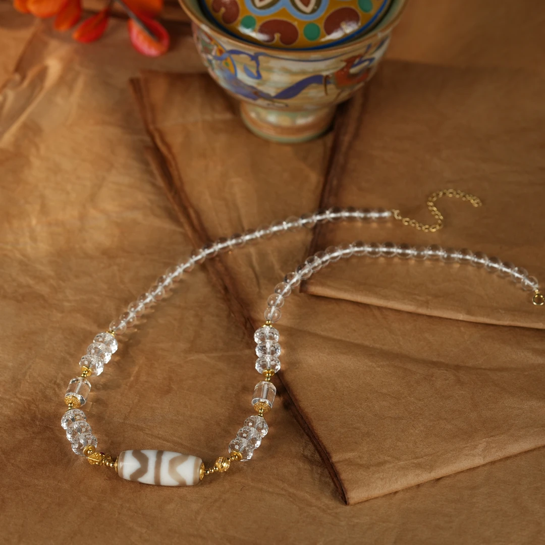 壹加小青|白毫双牙牙锁骨链多样性发一1620Z