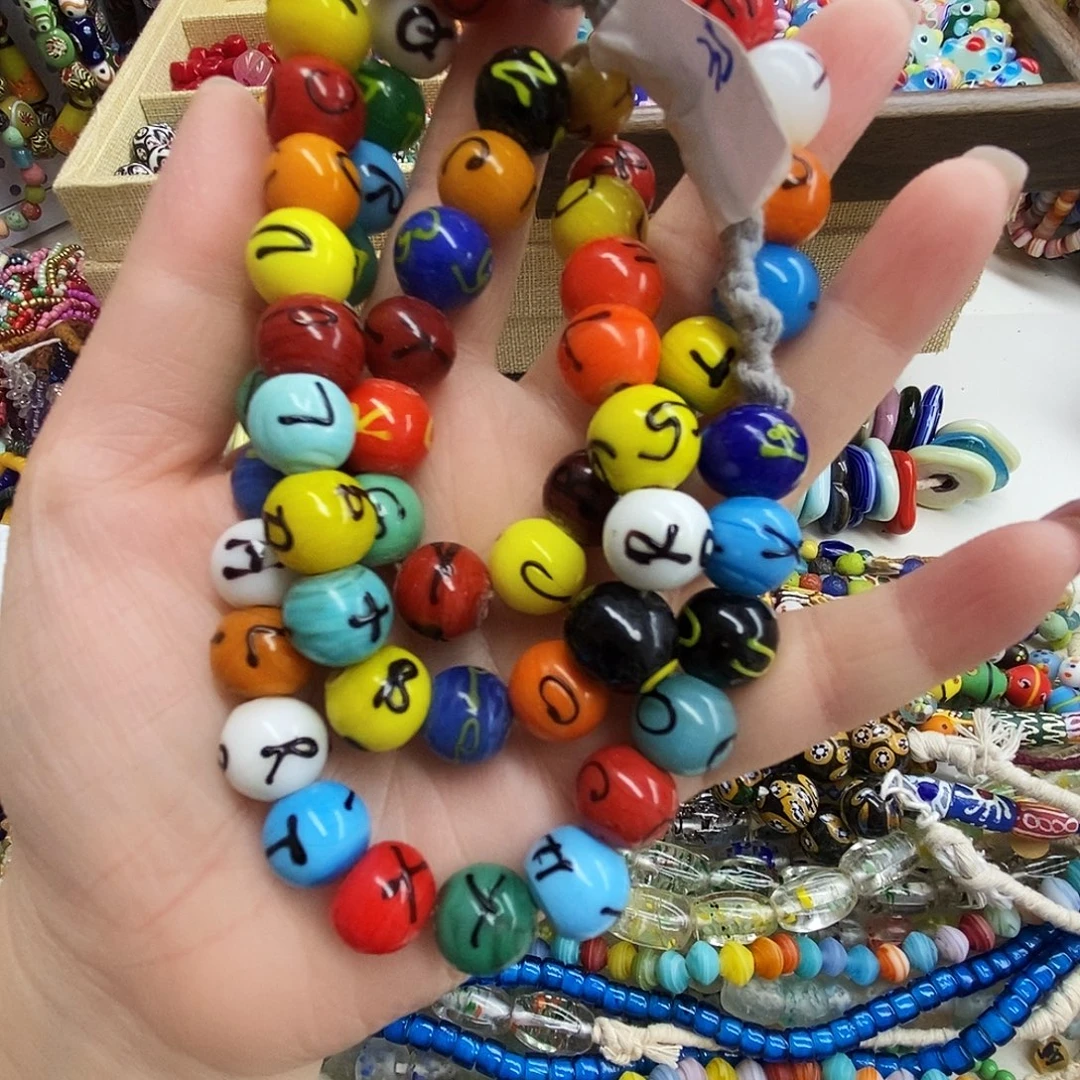 琉璃颈饰尼泊尔小字母099