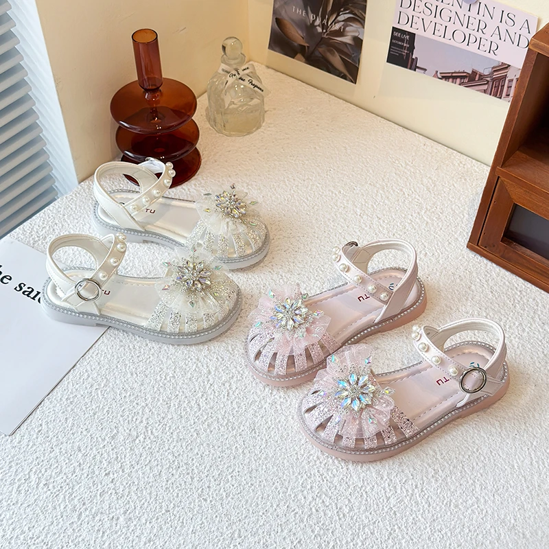 女童夏季新款韩版公主鞋软底防滑包头凉鞋时尚百搭沙滩鞋AMT-A554