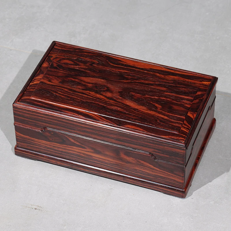 老豆妈 首饰盒/箱 实木中式复古首饰盒多层嫁妆箱红木文玩收纳盒