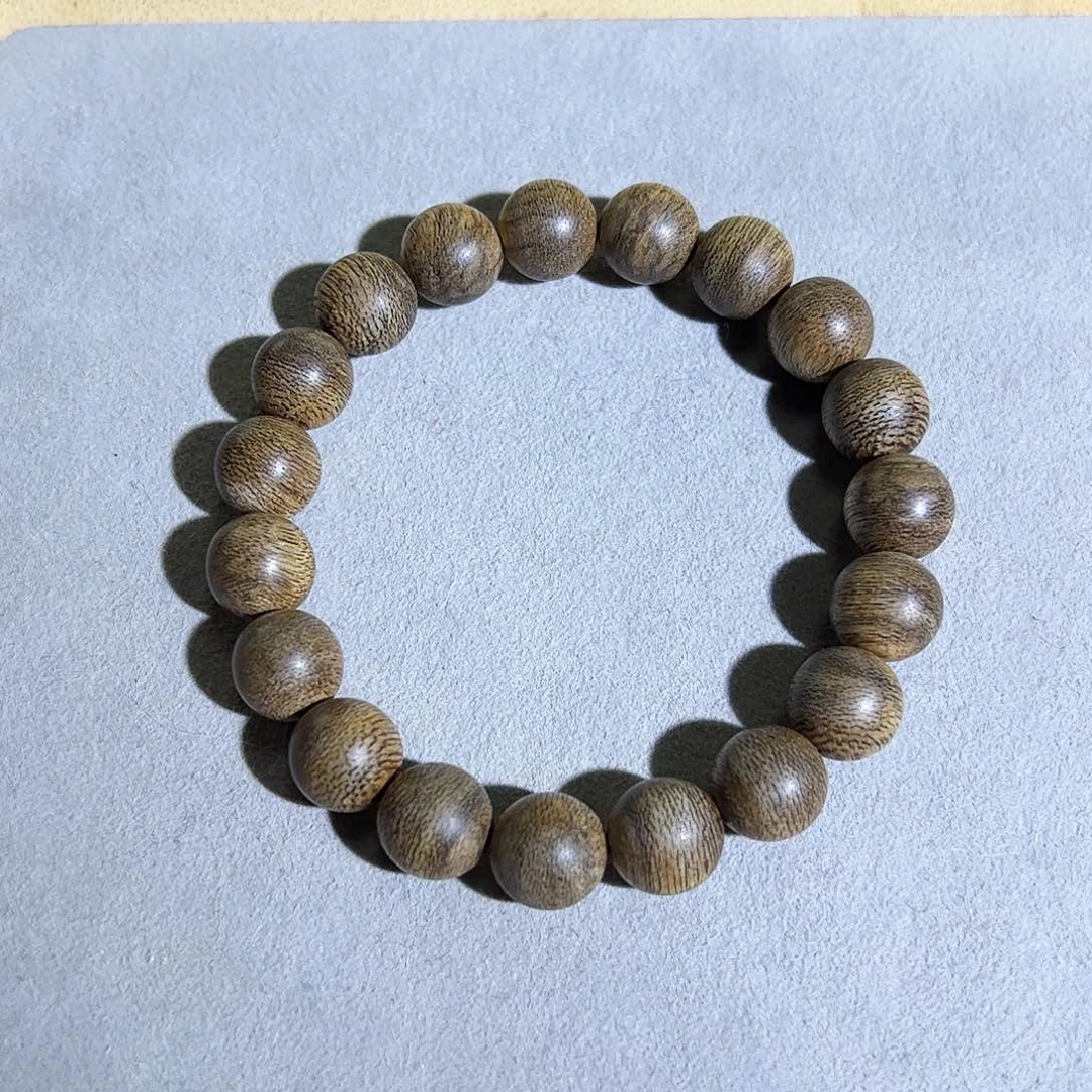 沉香手串天然文莱蛇皮粗纹老料1.1单圈 兰香雅韵