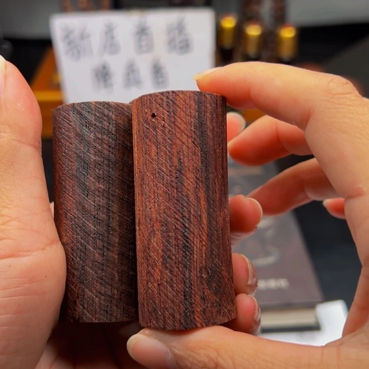 木降真香缅甸东枝红油手把件