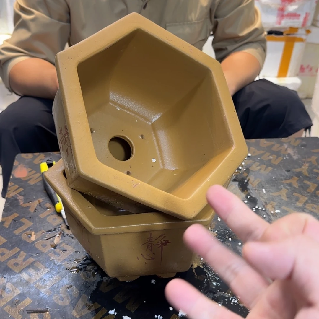紫砂花盆口径24.16口径