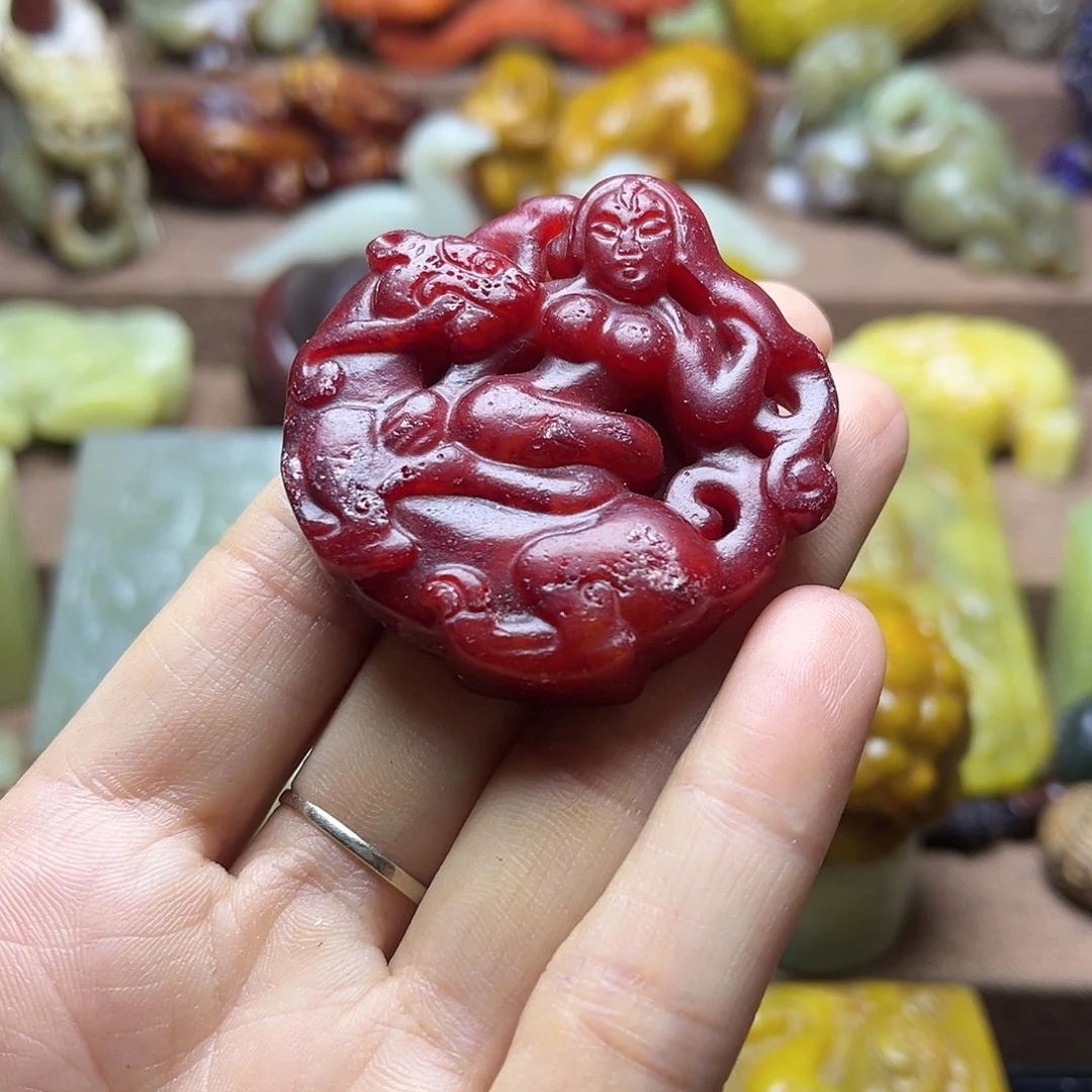 白玉菩提吊坠122。。