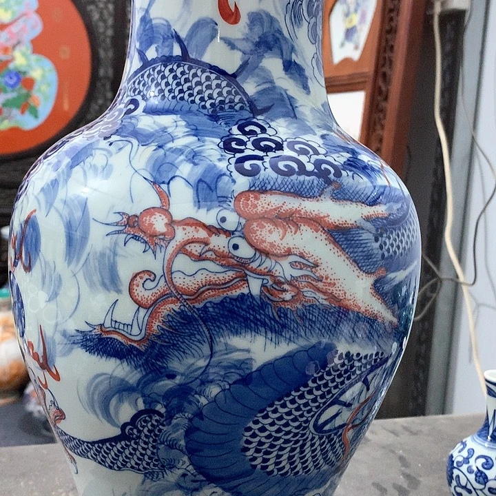 陶摆件青花陶瓷摆件