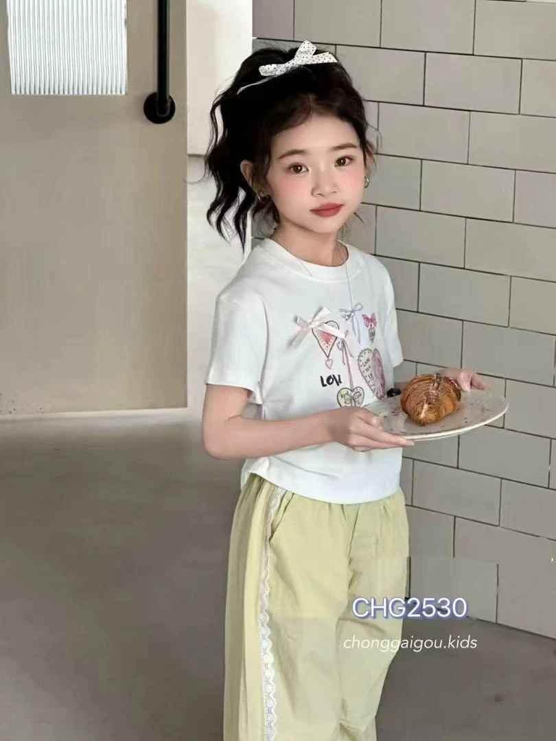 【淼淼妈】儿童夏季短袖短裤套装2531