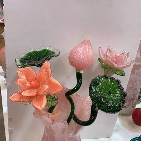 无铅玻璃花瓶高45厘米宽9厘米