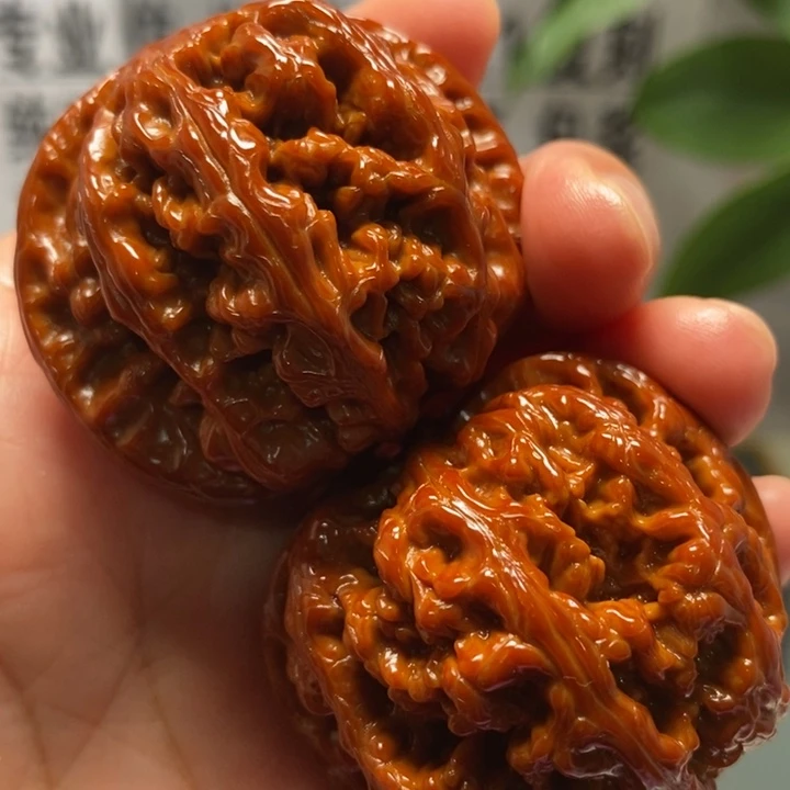 文玩核桃把件46尺粗筋