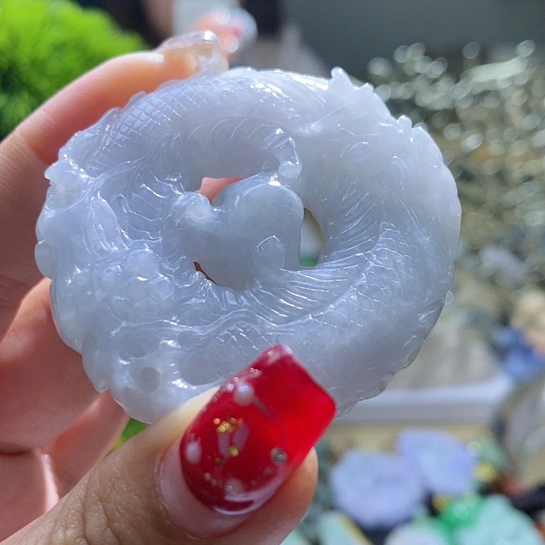 【闪购商品】翡翠颈饰未镶嵌龙牌