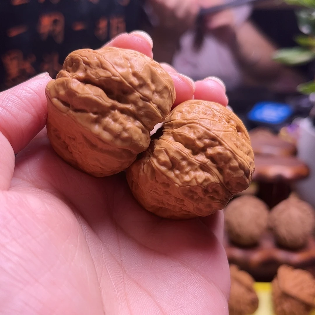 嘻***哈把件文玩核桃40尺蛤蟆10