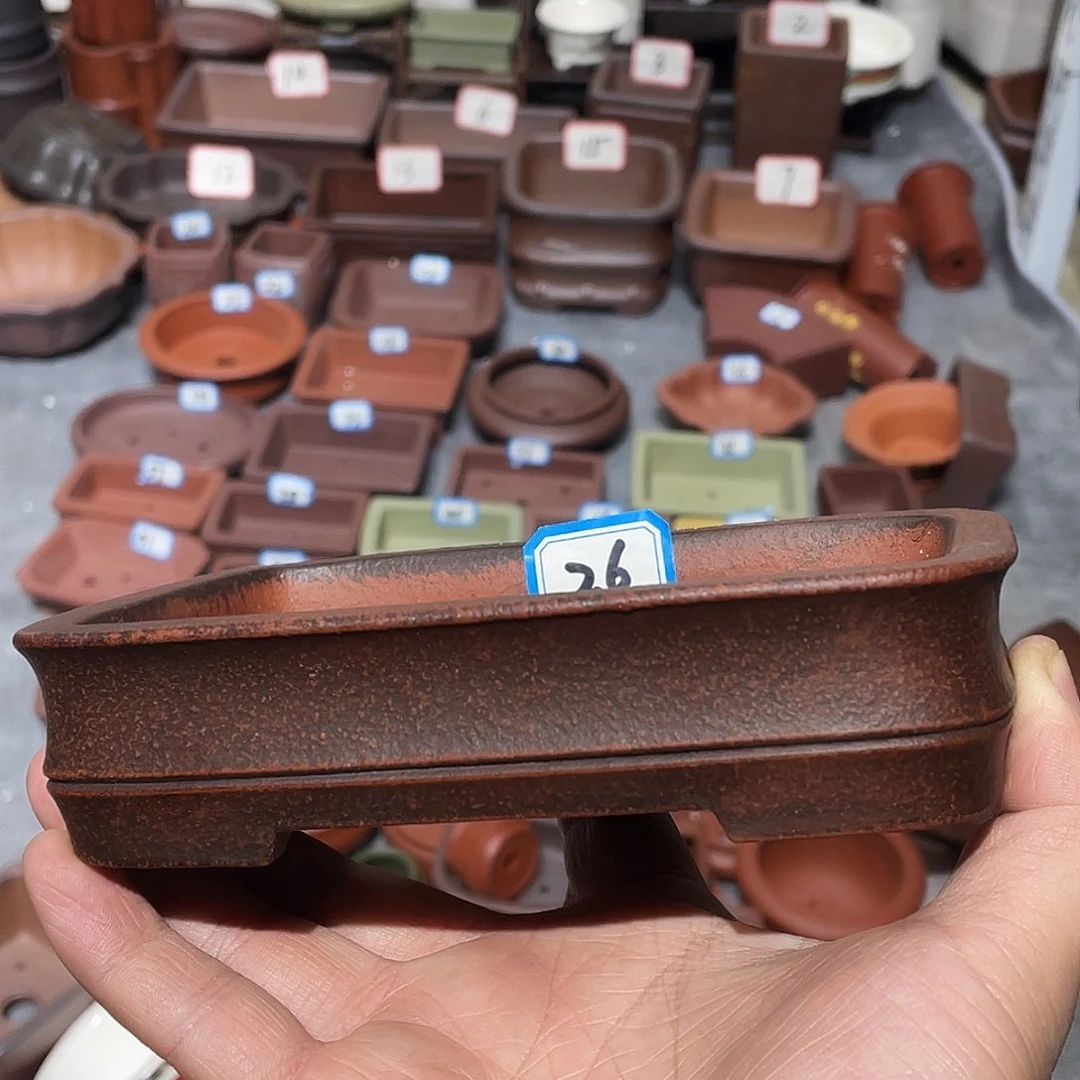 紫砂紫砂小盆13*9*2.5