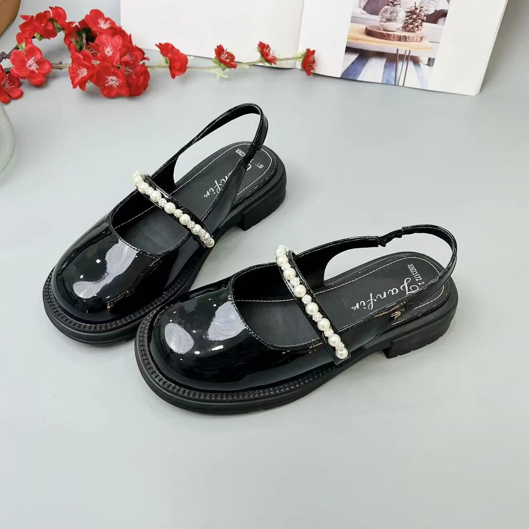 23172 新款法式气质百搭时尚粗跟包头凉鞋