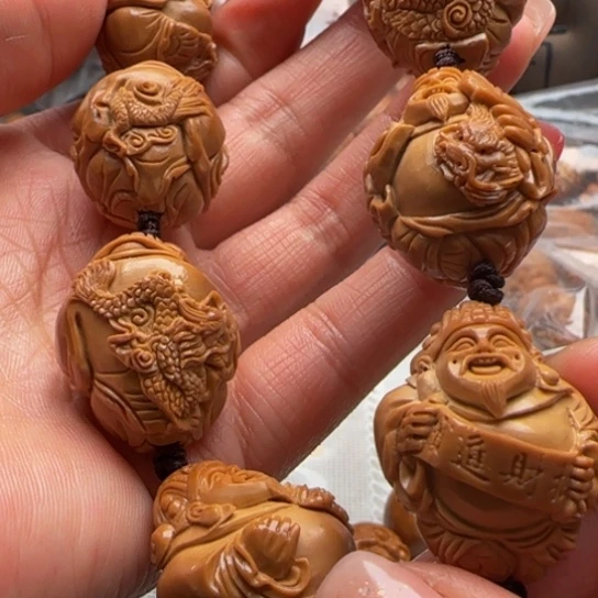 手串橄榄核橄榄雕工艺的