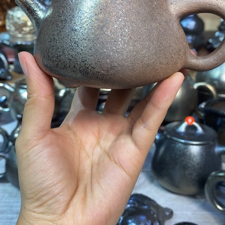 建水紫陶柴烧特价壶