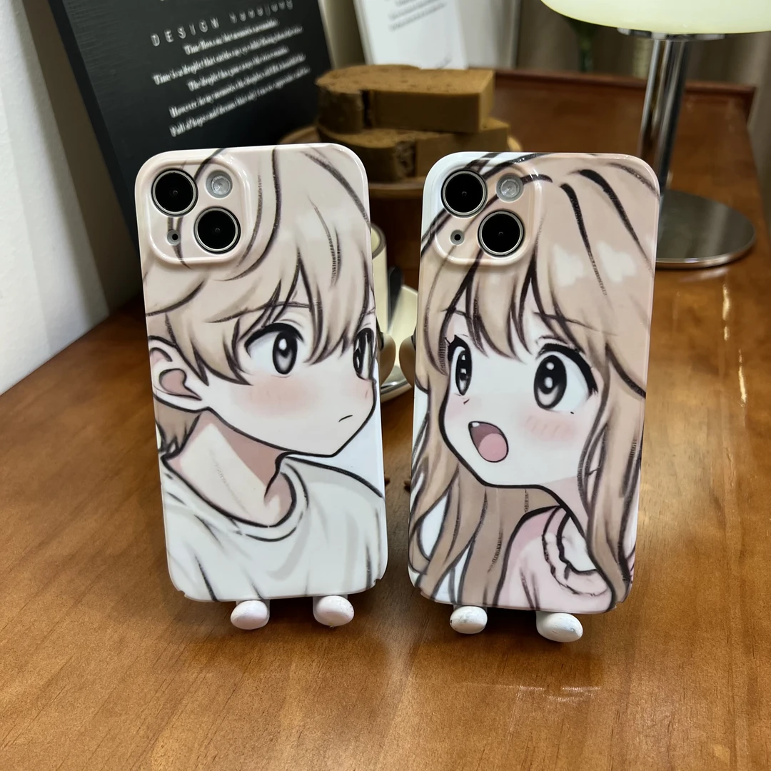 适用苹果17promax全包软菲林手机壳华为vivo小米oppo情侣动漫创意