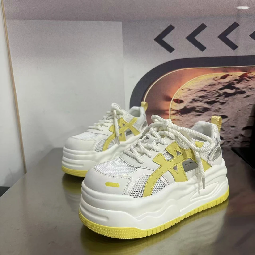 126020春夏新款2025圆头系带韩版简约休闲板鞋潮流百搭ins