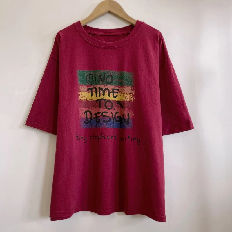 休闲短袖T恤基础时尚简约百搭洋气舒适显白2025夏季新款YX105130