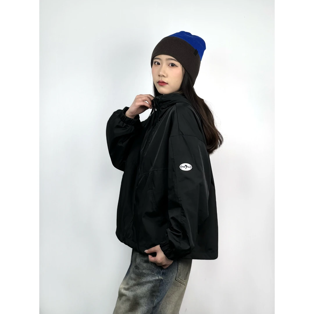 MIN SAN JIN舒适感！慵懒 女款双拉链风衣 运动外套