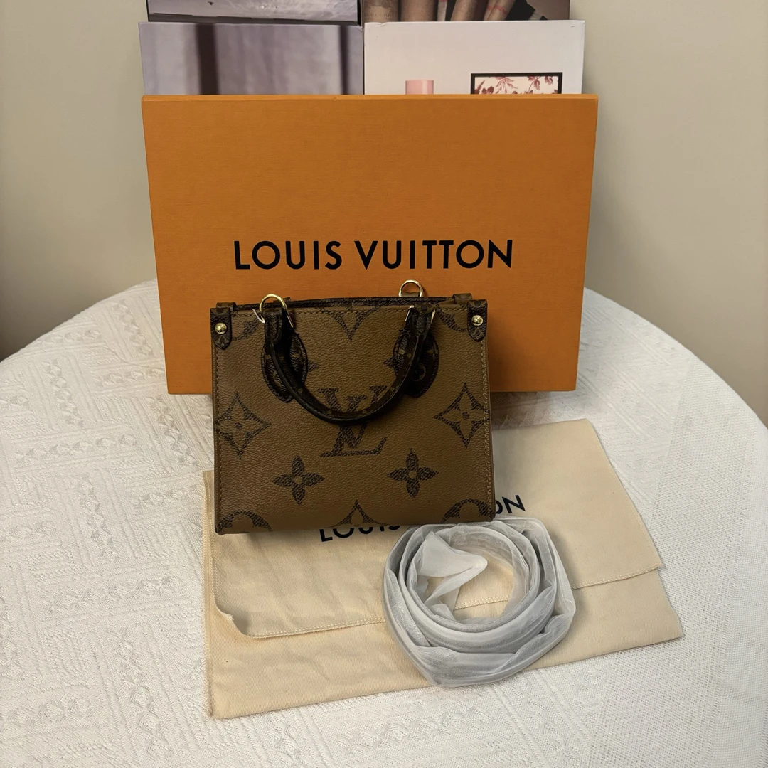 未使用 LouisVuitton/路易威登 老花onthego bb